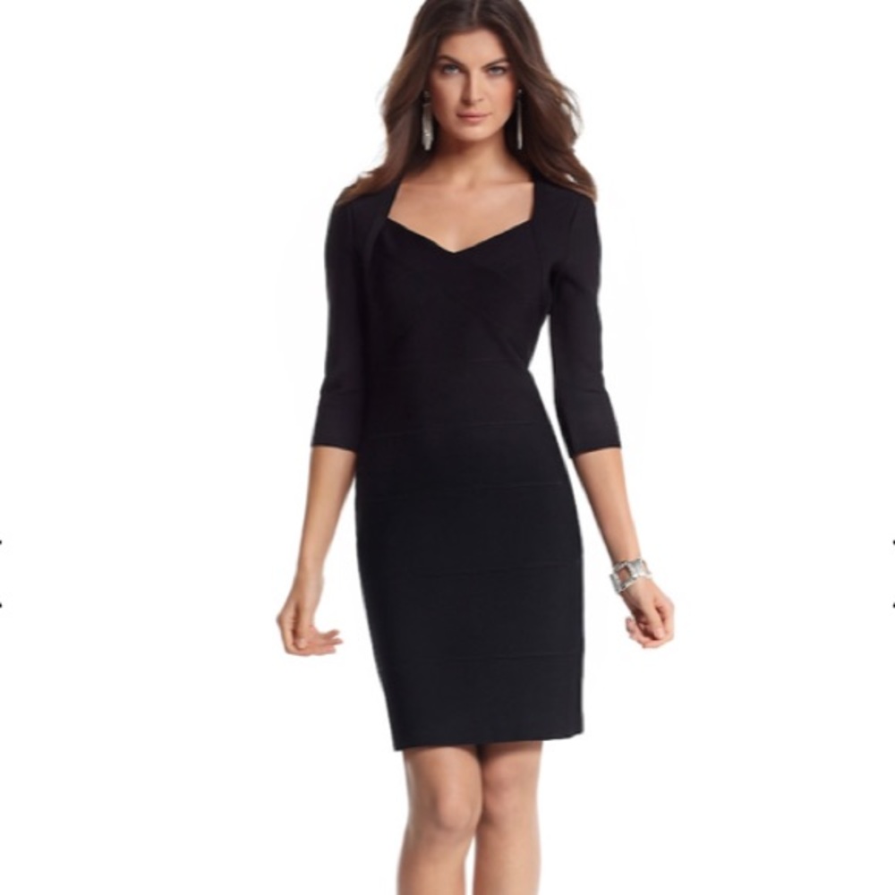 Whbm banded sheath dress